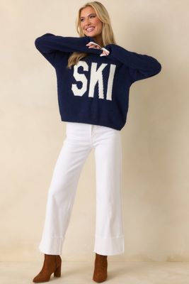 Z Supply Blue Sapphire Ski Plush Sweater