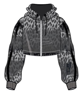Get It Fast Ocelot Polaris Zip Up Hoodie