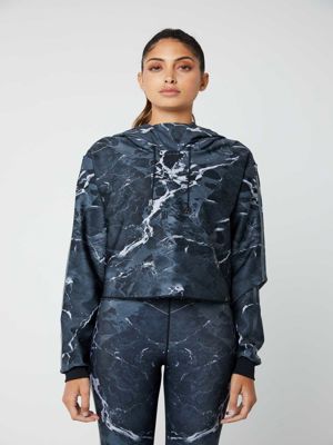 Get It Fast Porcelain Radon Cropped Hoodie