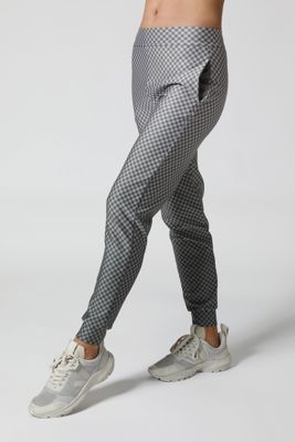 3D Gingham Beta Jogger Silk