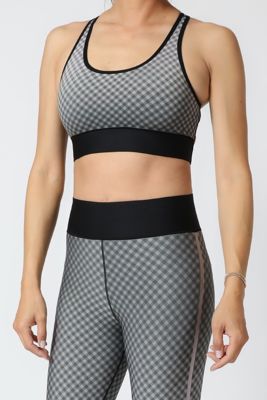 3D Gingham Terrain Bra Silk