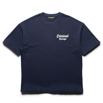 Criminal Damage Bennett Tee - Navy