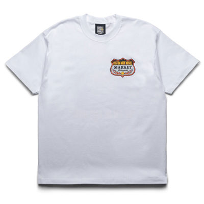 Market Smiley Burnt Rubber Tee - White