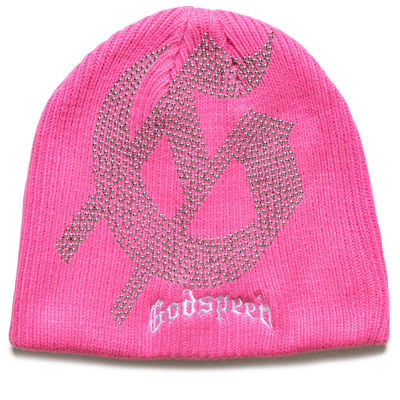 Godspeed New York Studded Beanie - Pink