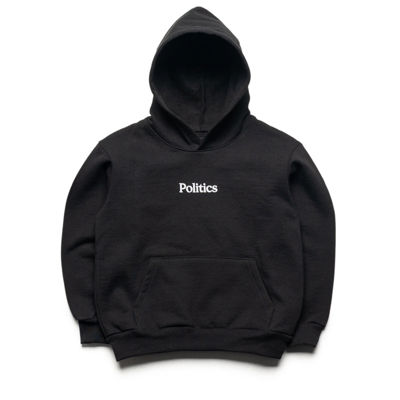 Kids Politics Core Hoodie - Black