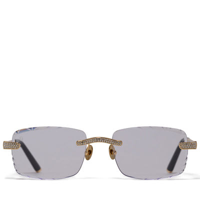James Oro Iced Signature Gem Cut - Clear Tint/Gold