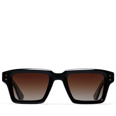 Krewe Carter Sunglasses - Black/Black Tea Polarized
