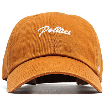 Politics X '47 Flat Script Strapback - Burnt Orange