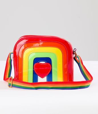 Rainbow Heart Crossbody Bag