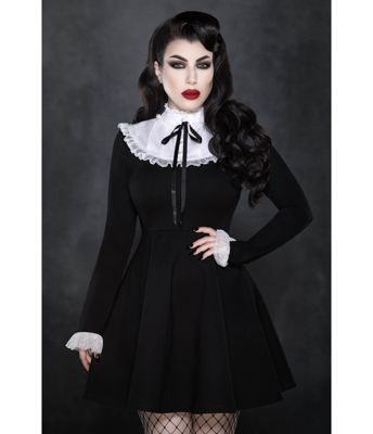 Katakomb Black Gothic Salem Mini Dress