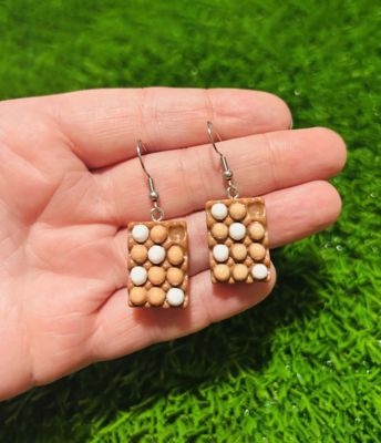 Egg Carton Earrings