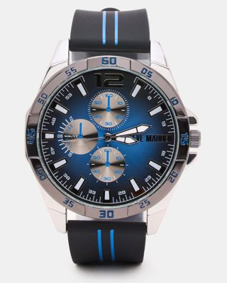 Men's Alloy Watch Black/Blue