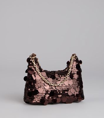 Shimmer Hour Sequin Shoulder Bag