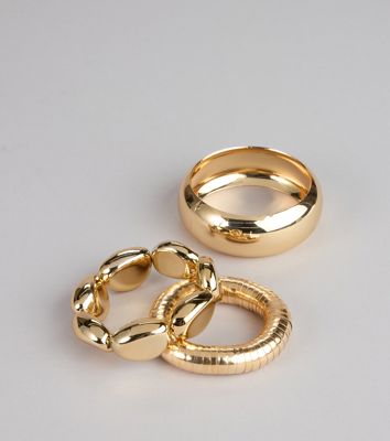 Go Bold Sculpted Statement Bracelet Set