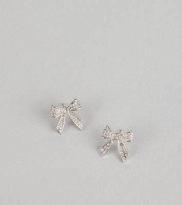 Sweet Sparkle Bow Studs