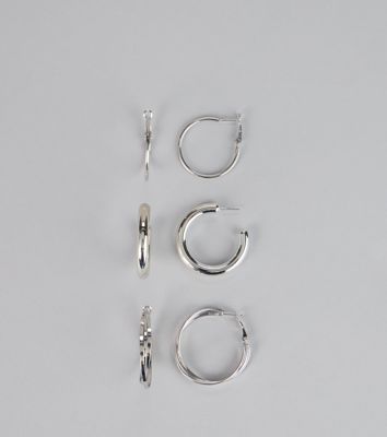 Everyday Shine Hoop Earrings Set