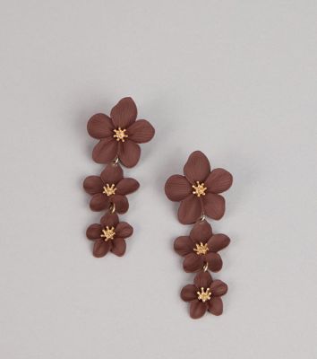 Bloom Boldly Flower Drop Earrings
