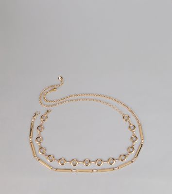 Double The Drama Two-Pack Chain Belt Set