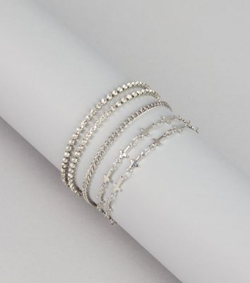 Soft Shine Cross Bracelet Set