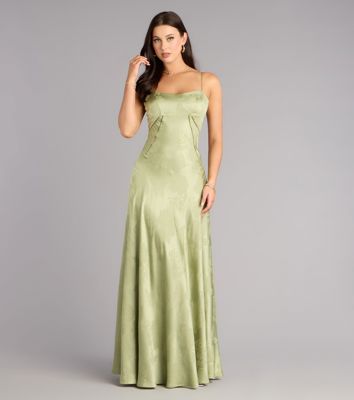 Annistyn Satin A-Line Formal Dress