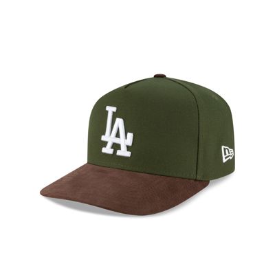 Los Angeles Dodgers Brown Suede Visor 9forty A-Frame Snapback Hat