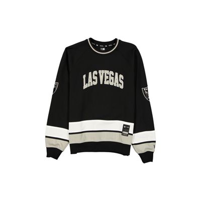 Las Vegas Raiders Man-To-Man Black Crewneck