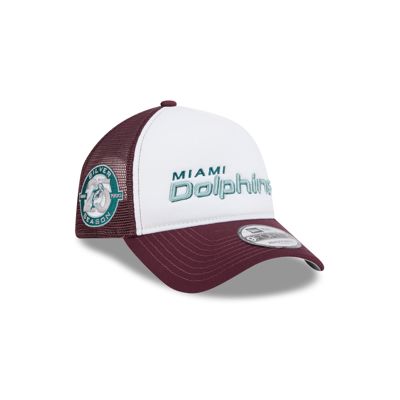 Miami Dolphins Optic White 9forty A-Frame Snapback Hat