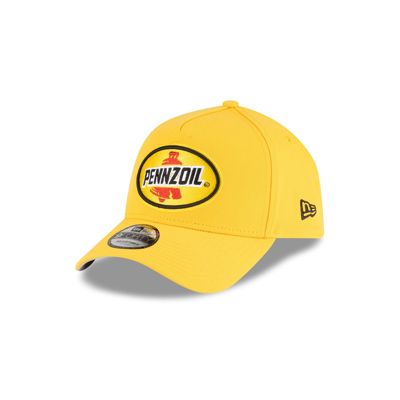 Team Penske Joey Logano Pennzoil Partner Yellow 9forty A-Frame Snapback Hat