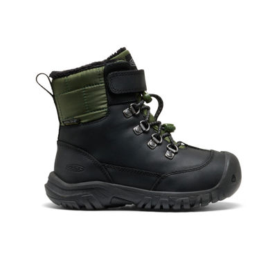 Little Kids' Kanibou Waterproof Winter Boot - Black/Bronze Green