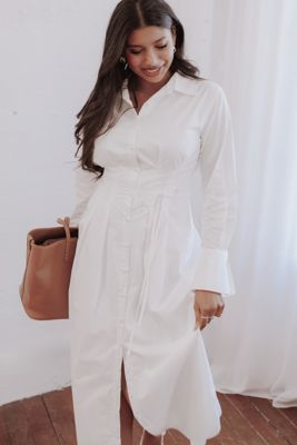Alexander Shirt Dress - Ivory