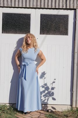 Leonie Dress - Pale Blue