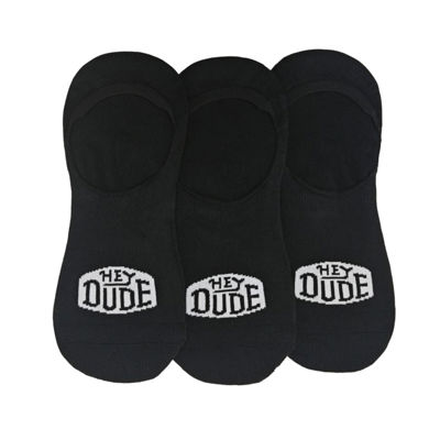 Heydude No Show Sock 3 Pack - Black