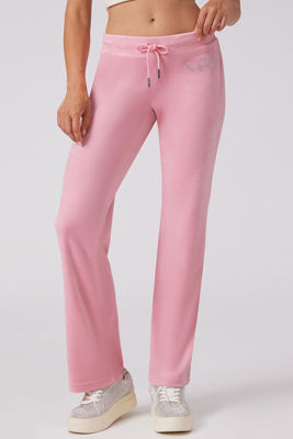 Angel Couture Big Bling Velour Track Pants