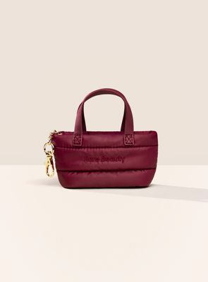 Mini Puffy Tote Keychain - Merlot