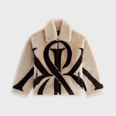Kith Women Waylon Ii Shearling Crest Jacket - Waffle