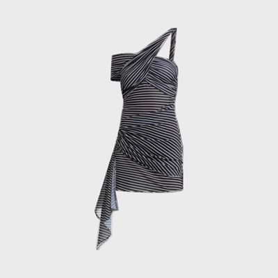 Ronny Kobo Izel Dress - Navy Stripe