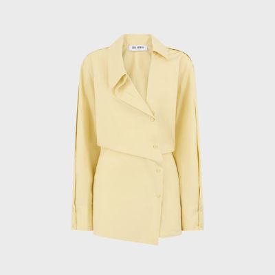 The Attico Mini Dress - Pale Yellow