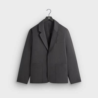 &Kin Tropical Wool Reversible Brant Blazer - Carbon