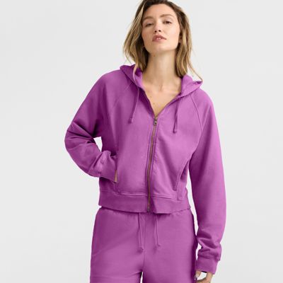 Vintage Wash Zip-Up Hoodie, C Logo