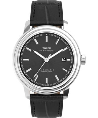 Waterbury Metropolitan Automatic 41mm Leather Strap Watch