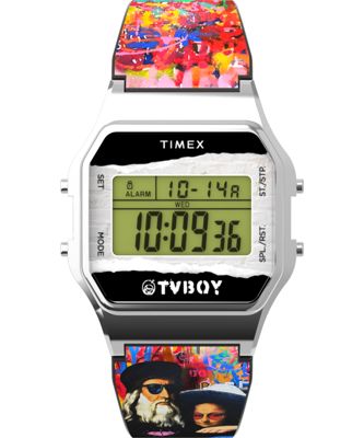 Timex T80 X Tvboy 34mm Resin Strap Watch