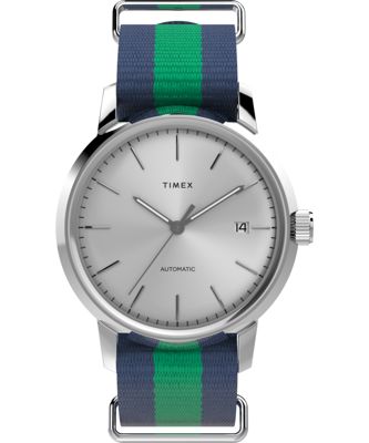 Marlin® Automatic 40mm Fabric Strap Watch