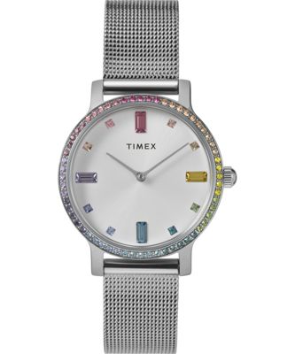 Transcend 31mm Stainless Steel Mesh Band Watch