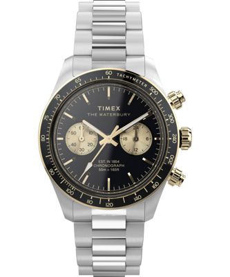 Waterbury Heritage Chronograph 39mm Stainless Steel Bracelet Watch