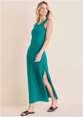 Tank Maxi Dress - Tropical Green