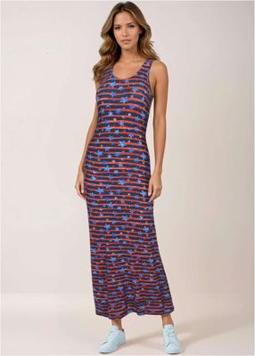 Tank Maxi Dress - Dark Gettysburg Gouache