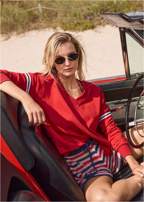 Crochet Cover-Up Shorts - Americana