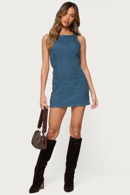 Zurey Stretchy Denim Romper