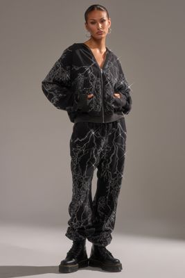 Electric Love Rhinestone Jogger