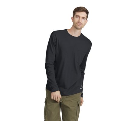 Men's Soft Merino Long Sleeve Tee - True Black - New Edition